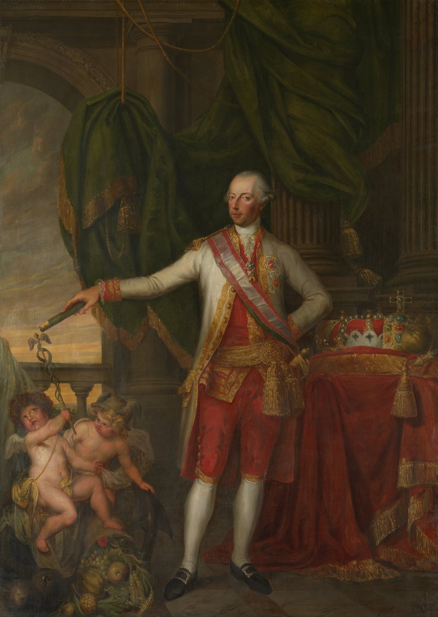 约瑟夫二世皇帝的肖像 1741-1790年，18世纪下半叶。 作者 Gertrude Cornélie Marie de Pélichy