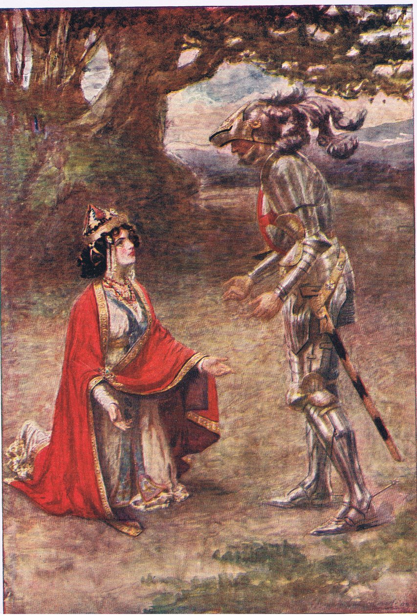 红十字骑士彻底被征服了，《精灵女王的故事》由乔治·哈拉普出版社出版 作者 格特鲁德·E·德曼（仿）哈蒙德