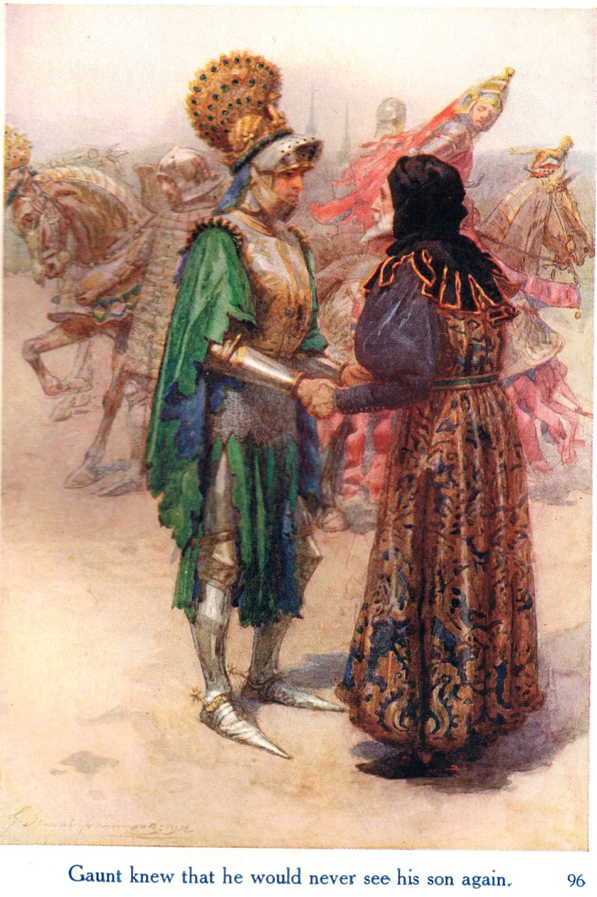 Gaunt knew that he would never see his son again, illustration from 