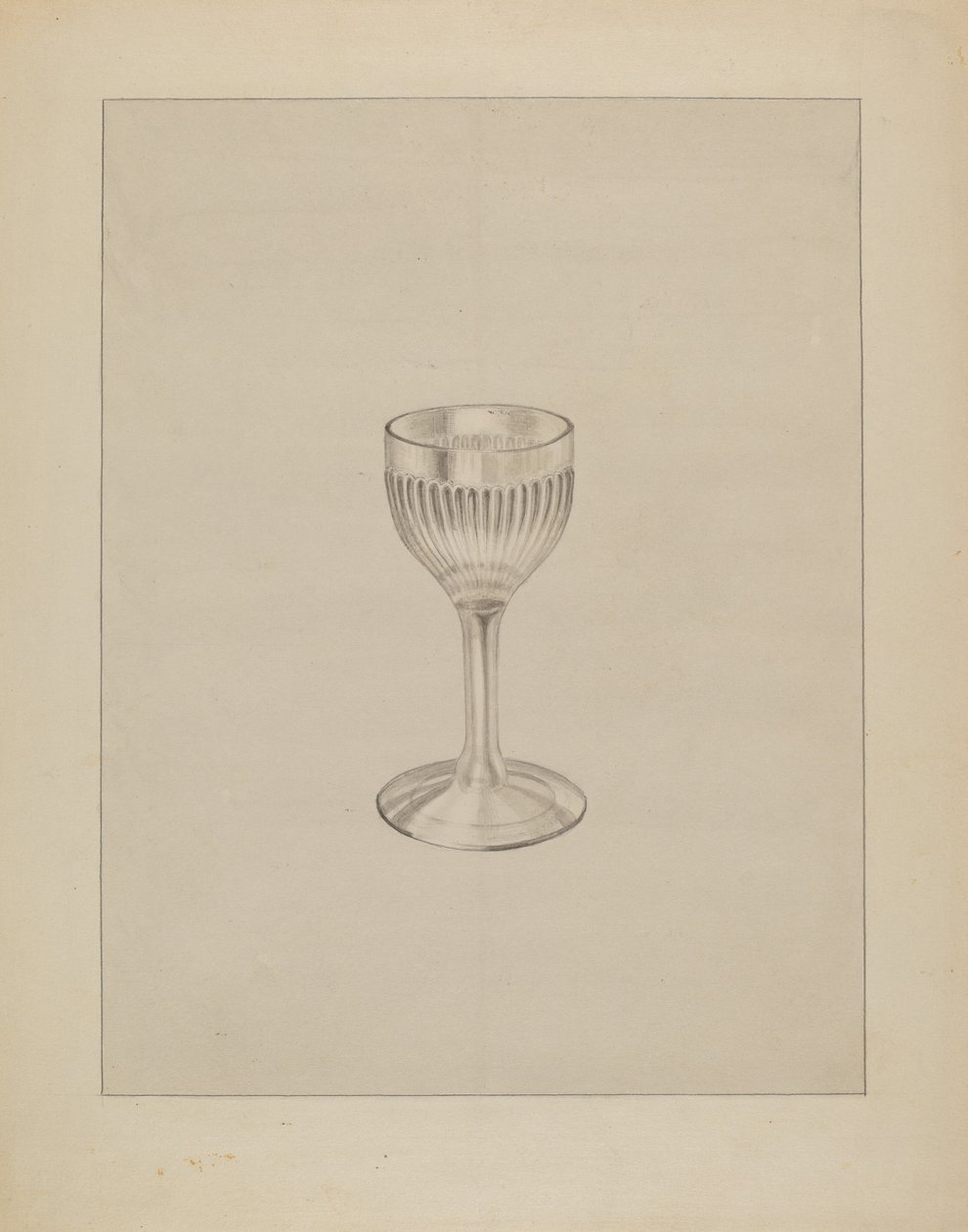 酒杯，约1936年。 作者 格特鲁德·伦伯格