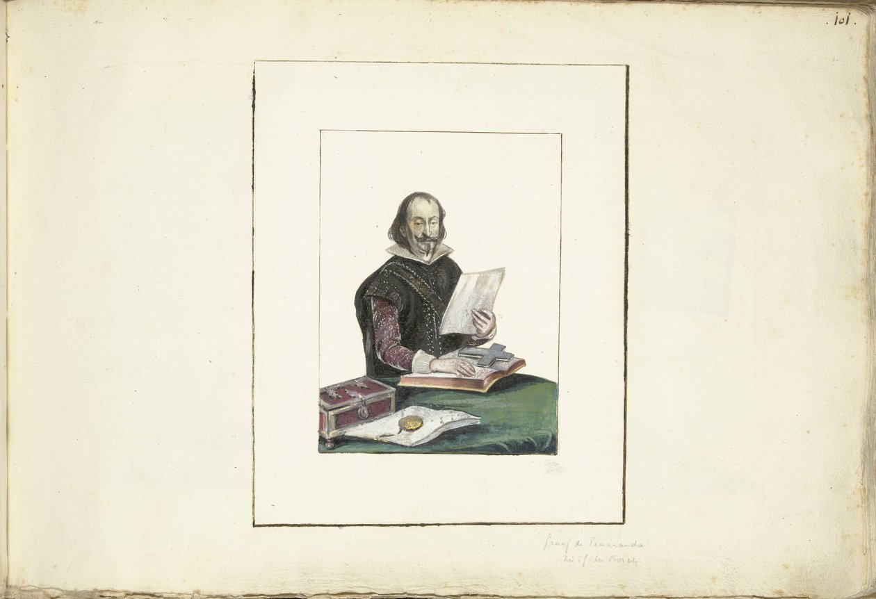 佩内兰达伯爵肖像 作者 Gesina ter Borch (可能)