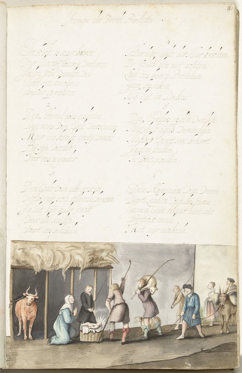 牧羊人的崇拜 作者 Gesina ter Borch