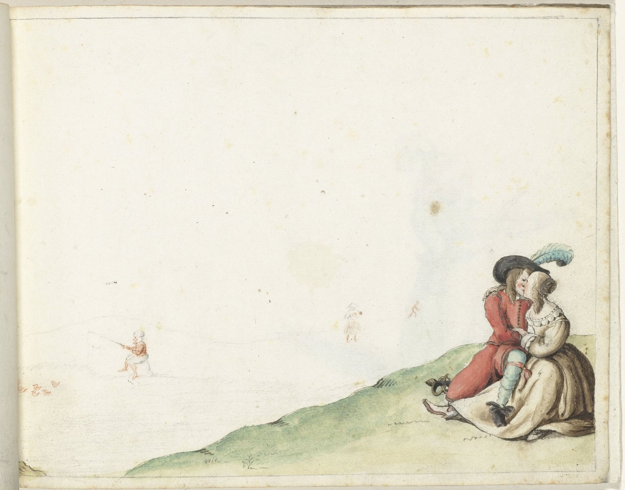池塘边的恋人 作者 Gesina ter Borch