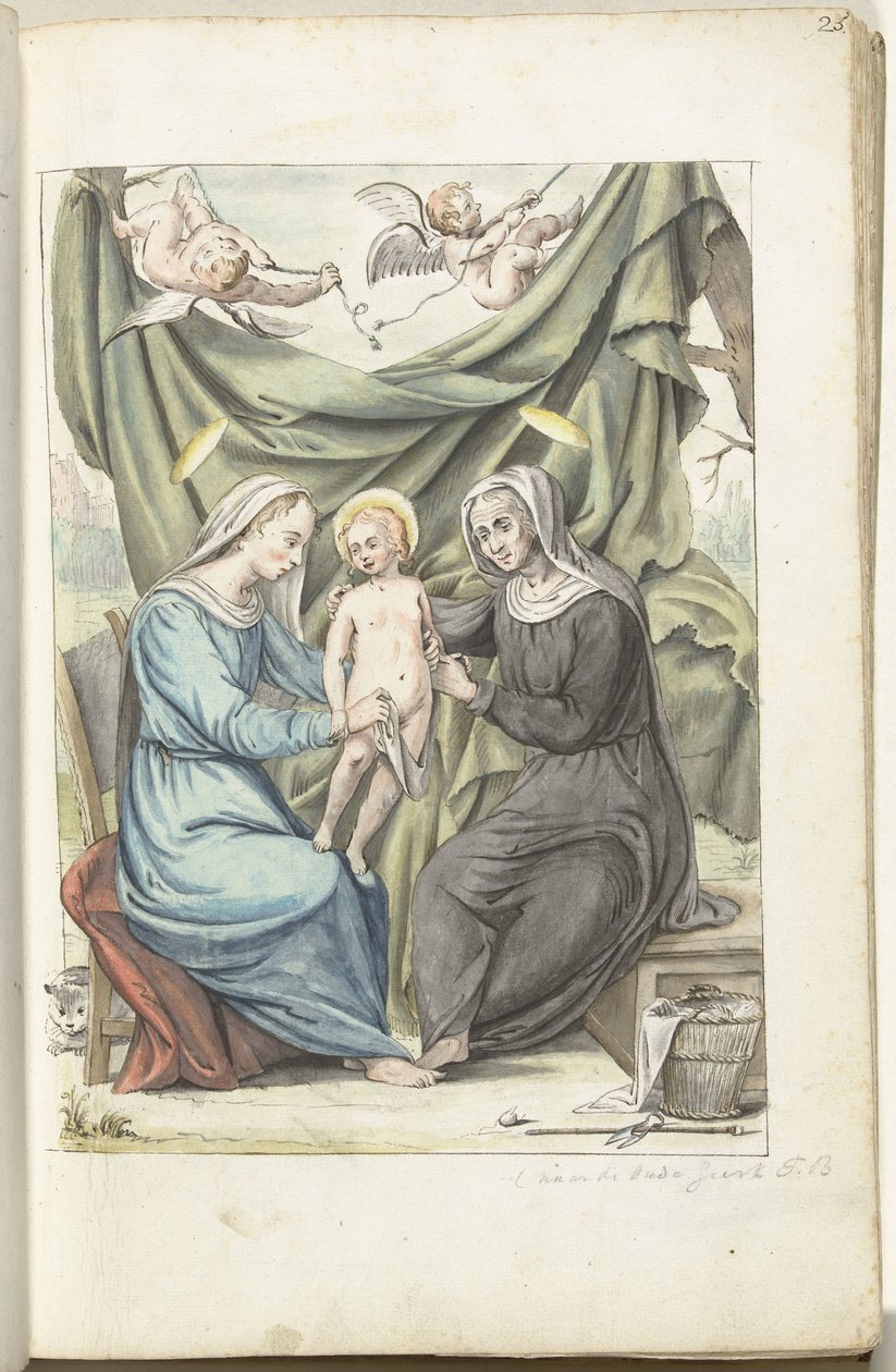 圣母子和圣安妮 作者 Gesina ter Borch