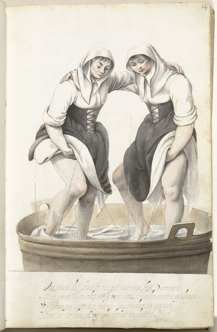 两名妇女烫蜡 作者 Gesina ter Borch