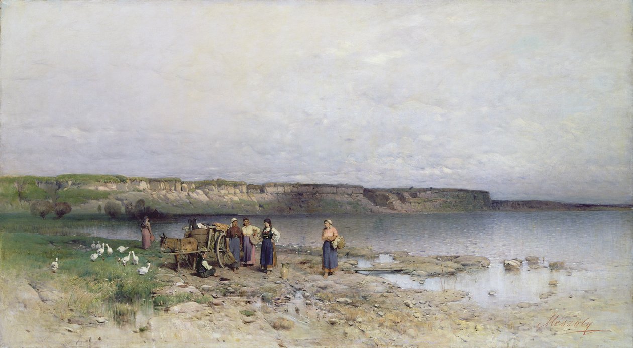 巴拉顿湖与Akarattya岸，1885年 作者 格萨·梅佐利（Geza Meszoly）