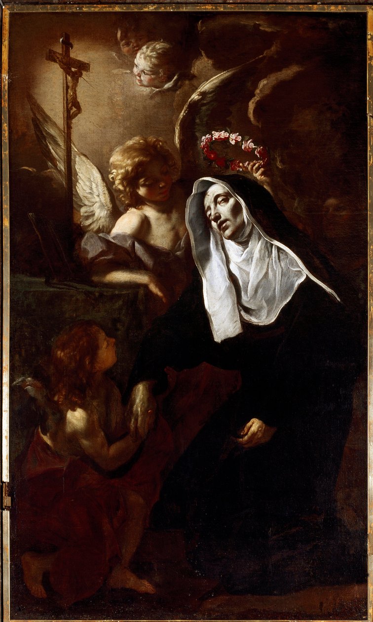 Saint Rita de Cascia in ecstasy (Painting 作者 贾奇诺·布兰迪