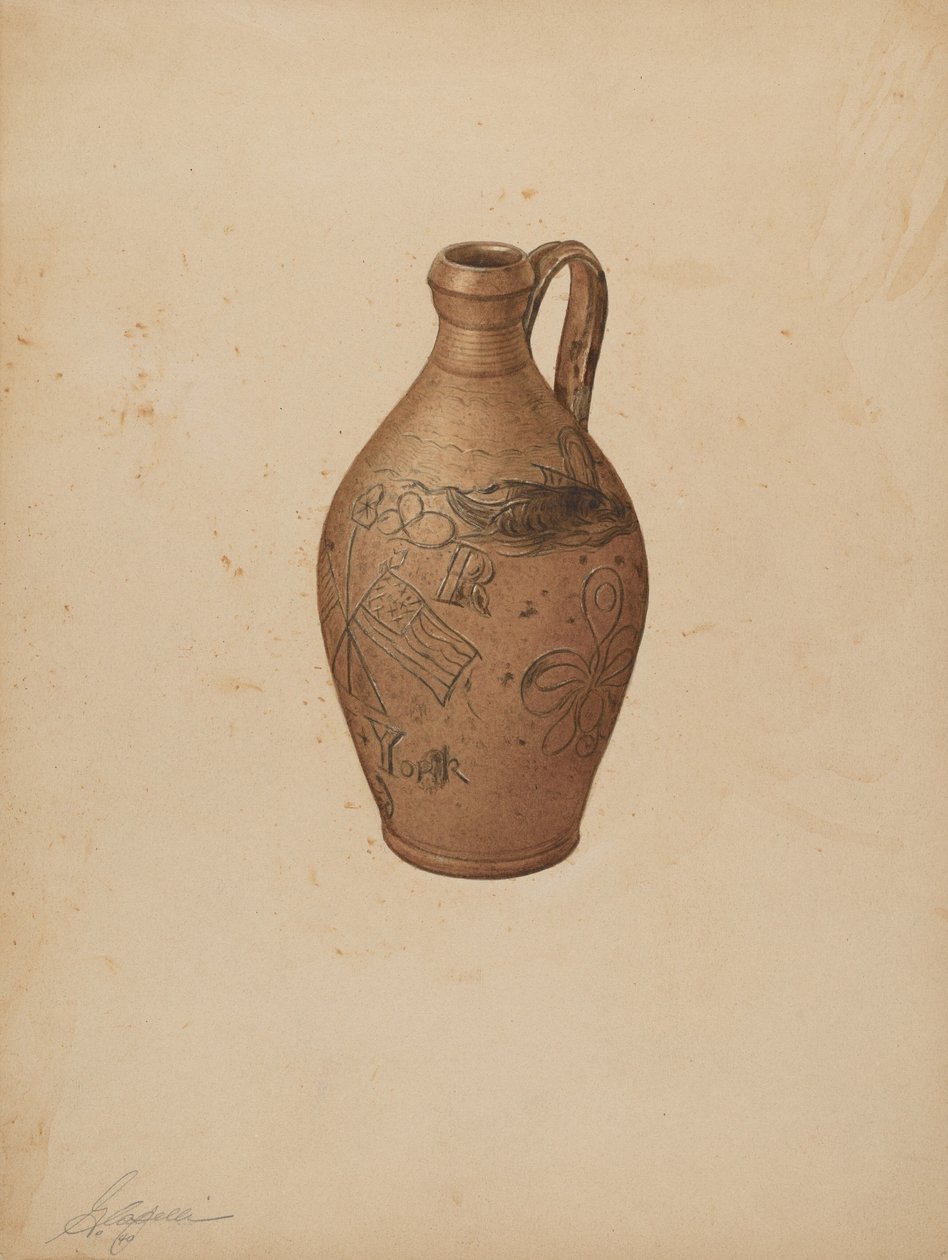 水壶，约1940年。 作者 贾辛托·卡佩利