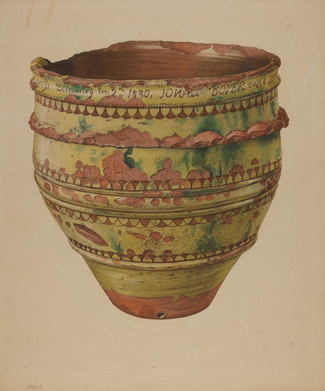 帕。德国的Jardiniere，约1939年。 作者 贾辛托·卡佩利