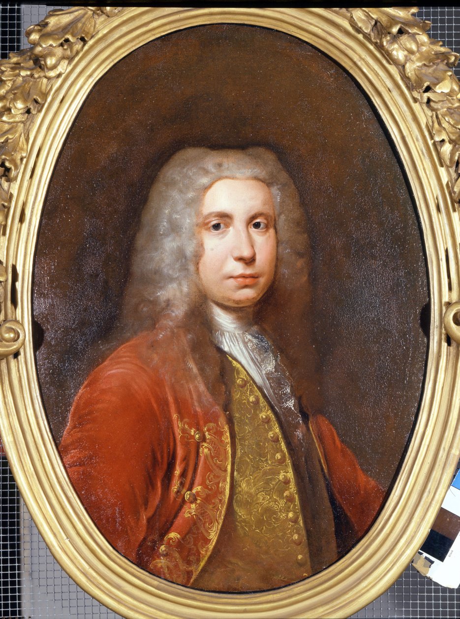 一位绅士的肖像。 18世纪。 贾科莫·塞鲁蒂 (Giacomo Ceruti) 的绘画称为 Pyochetto (1724? -?)。 米兰城堡博物馆。 作者 贾科莫·切鲁蒂