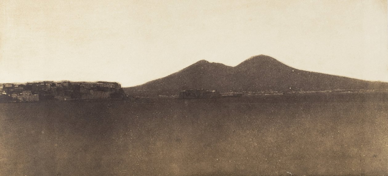 [维苏威火山从Mergellina出发]，约1855年。 作者 贾科莫·卡内娃（Giacomo Caneva）
