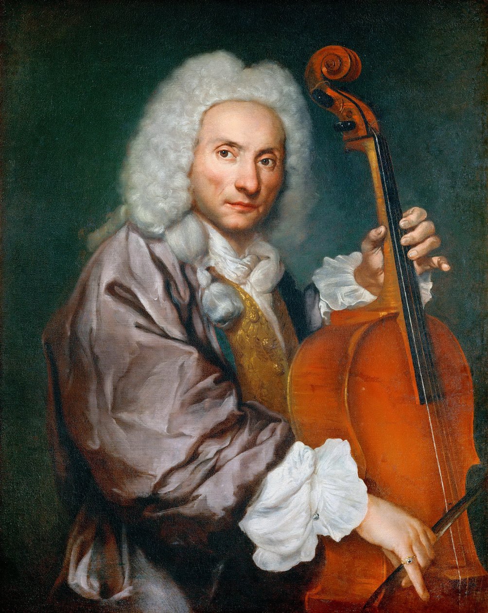 德语： Bildnis eines Cellospielers 一位大提琴演奏家的肖像 作者 贾科莫·切鲁蒂
