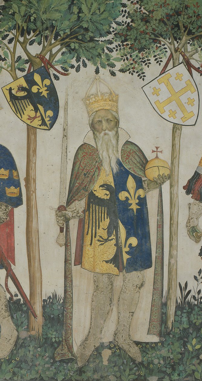 来自The Nine Worthies的Charlemagne，1418-30 作者 贾科莫·雅克里奥