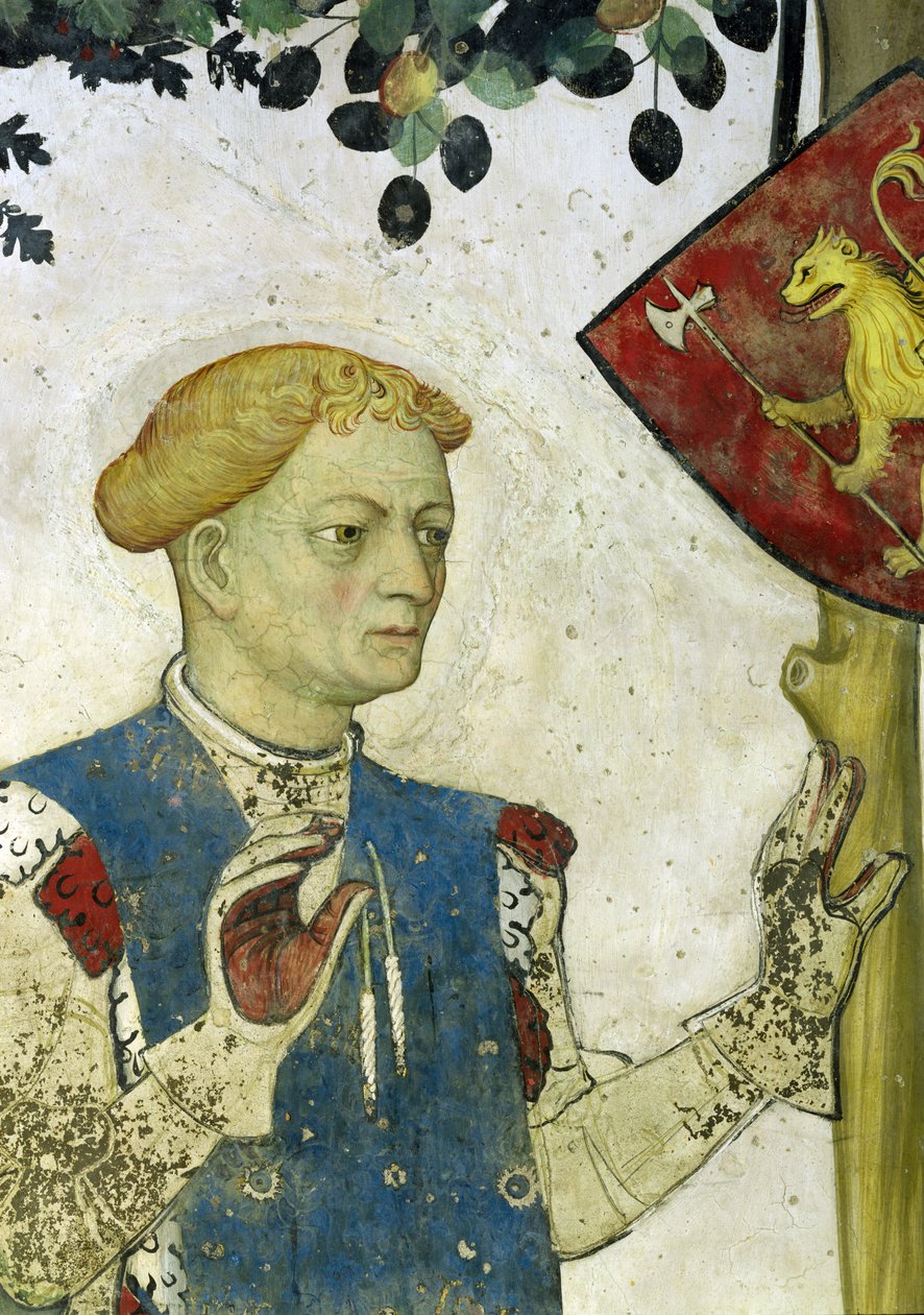 The Nine Worthies，特洛伊赫克托耳的细节，1418-30 作者 贾科莫·雅克里奥