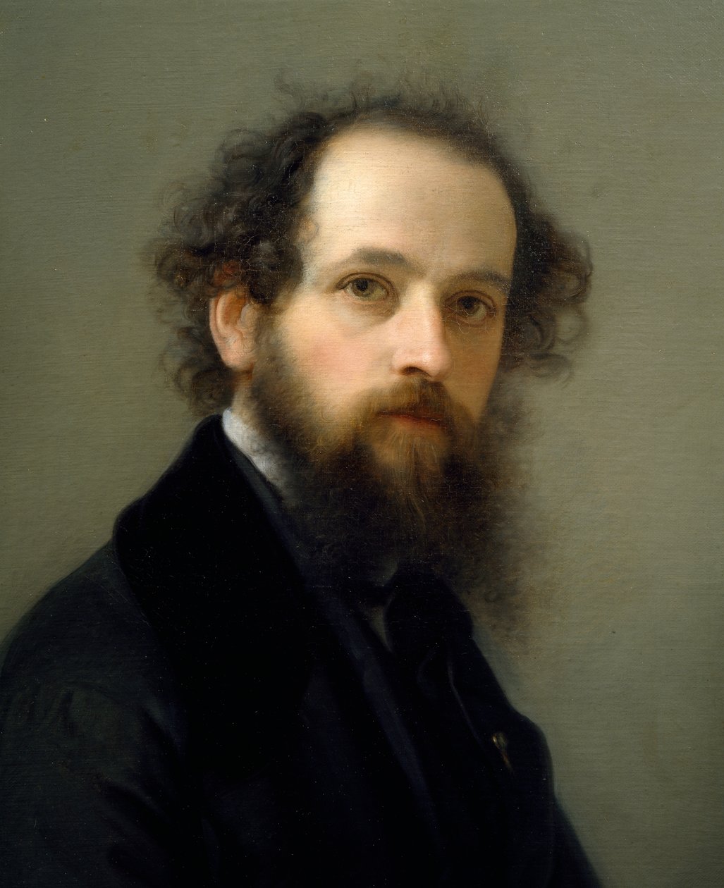 贾科莫·特雷库特 (Giacomo Trecourt，1812-1882) 的自画像，布面油画 作者 贾科莫·特雷库尔