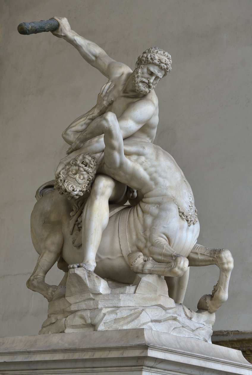 Hercules in the fight against the centaur Nessus 作者 （后）詹博洛尼亚