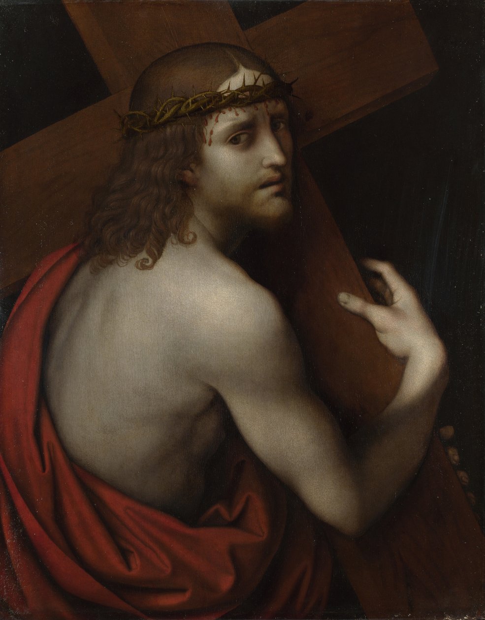基督背着十字架c。 1518-1525 作者 Giampietrino