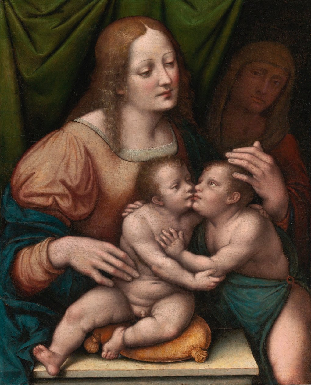 圣母子与小圣约翰和圣伊丽莎白 作者 Giampietrino