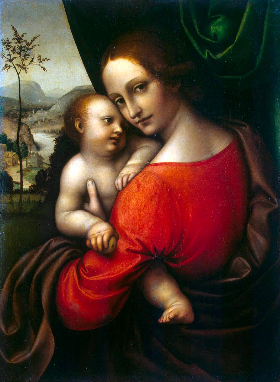 圣母与儿童》，1520年代。 作者 Giampietrino