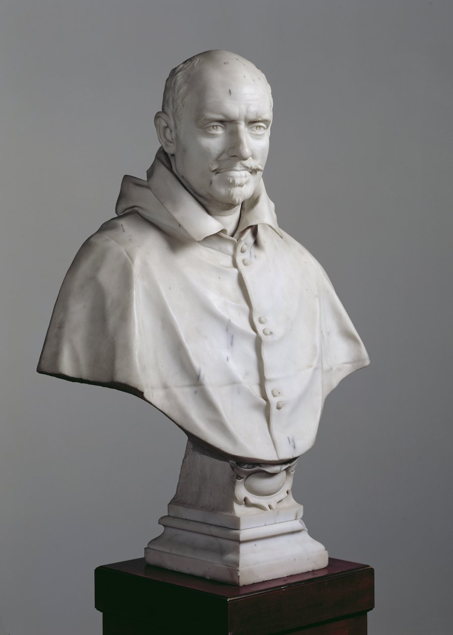Alessandro Damasceni-Peretti-Montalto的肖像，1622-23（大理石）（另见149092,149093和149094） 作者 吉安·洛伦佐·贝尼尼