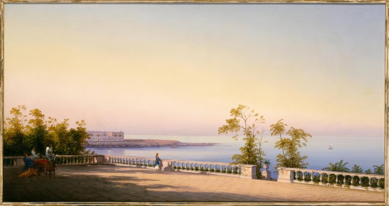 吉安·詹尼（Gian Gianni），《露台-绘画》，1874年 作者 吉安吉尼