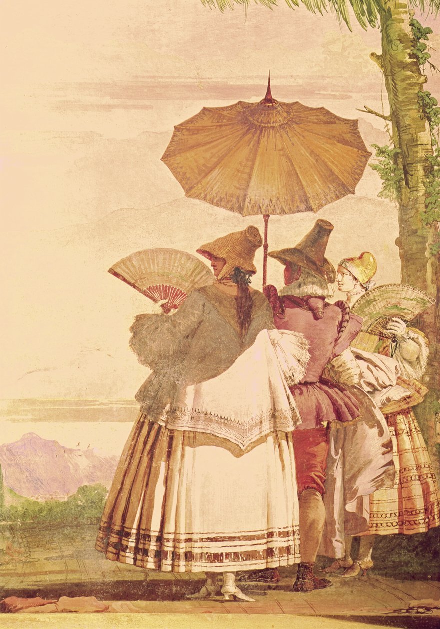 夏季长廊，c.1757 作者 乔瓦尼·多梅尼科·蒂埃波罗