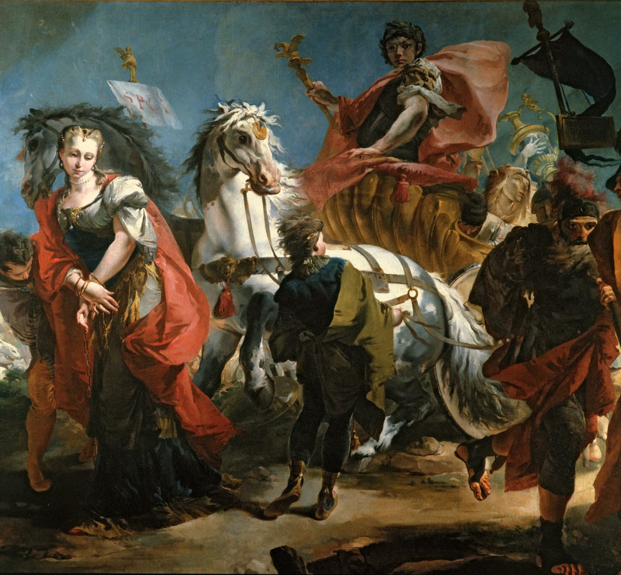 Marcus Aurelius的胜利（公元121-180） 作者 乔瓦尼·多梅尼科·蒂埃波罗