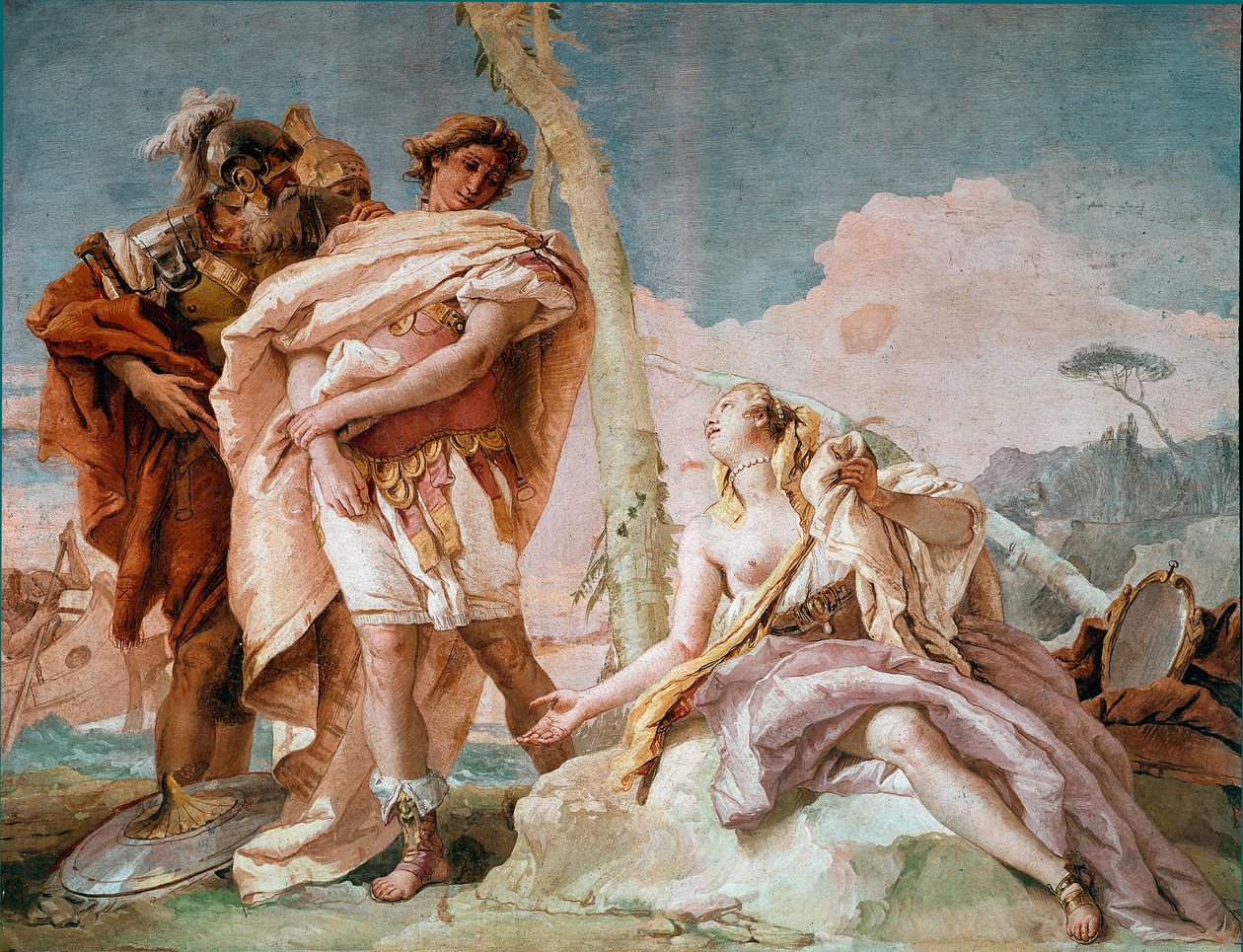 Renaud abandons Armide Illustration of a scene of Torquato Tasso