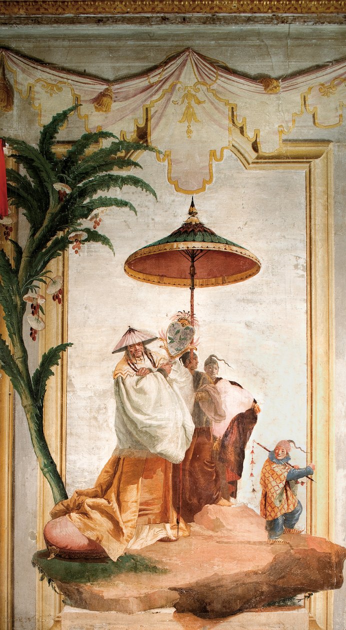 The Mandarins Walk，来自Foresteria的中国房间，1757年 作者 乔瓦尼·多梅尼科·蒂埃波罗