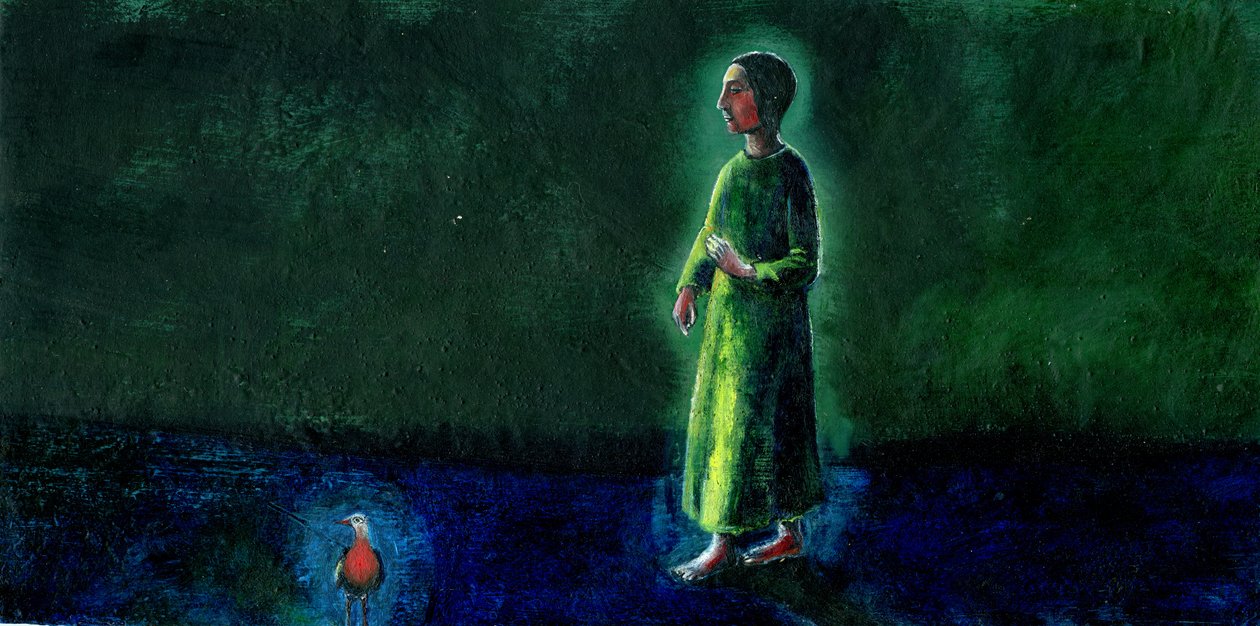 那只夜鸟，2003年，（石油板上的石油） 作者 吉吉·萨德伯里