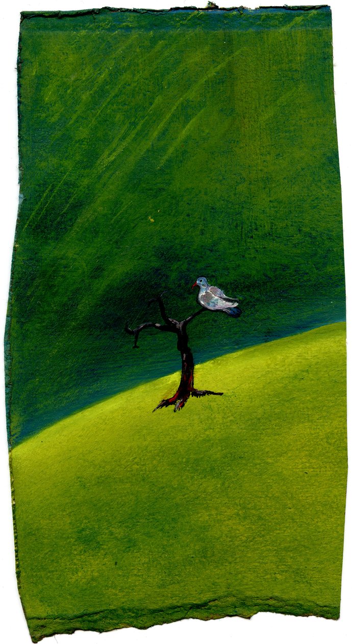 最后一个，2005年，（纸上油） 作者 吉吉·萨德伯里