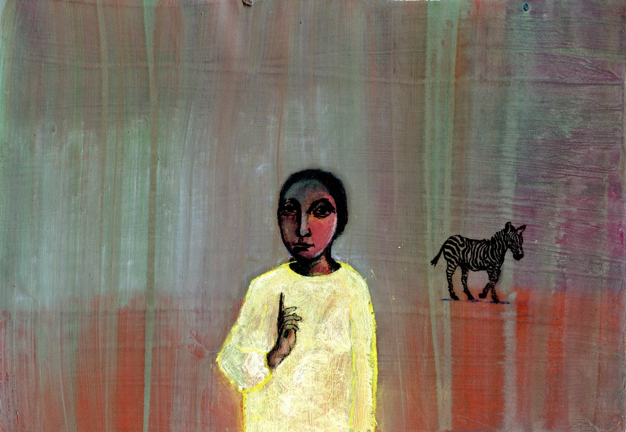Zebra，2005，（混合媒体） 作者 吉吉·萨德伯里