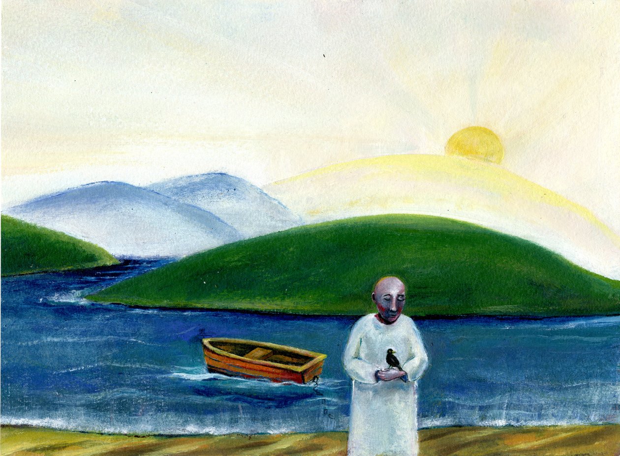 Dawn Goodbye，2004，（纸上油画） 作者 吉吉·萨德伯里