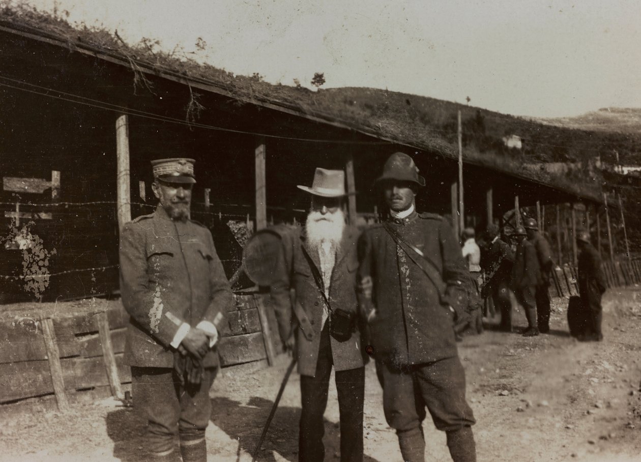 二战图片 "专辑。意大利士兵在Val Chiusone到Podsenica, 09/1917 (b/w photo) 作者 吉利奇（Gigliucci）吉利奇（Gigliucci）