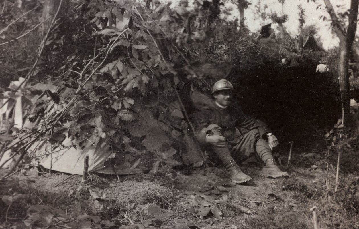 Album "Pictures of War II": Italian soldiers in Val Chiusone to Podsenica, 09/1917 (b/w photo) 作者 吉利奇（Gigliucci）吉利奇（Gigliucci）