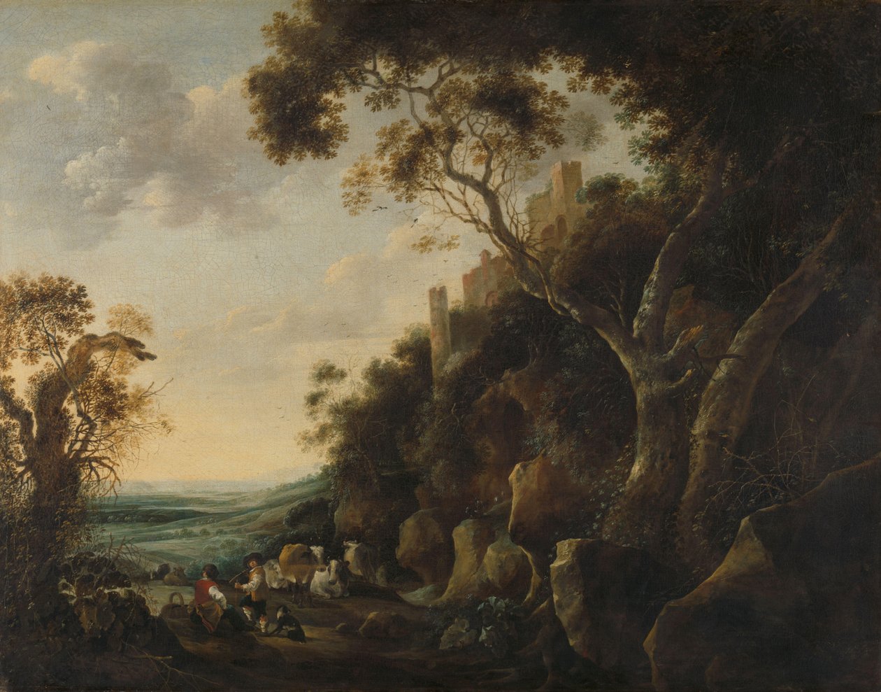 牧民风光 作者 Gijsbert Gillisz de Hondecoeter