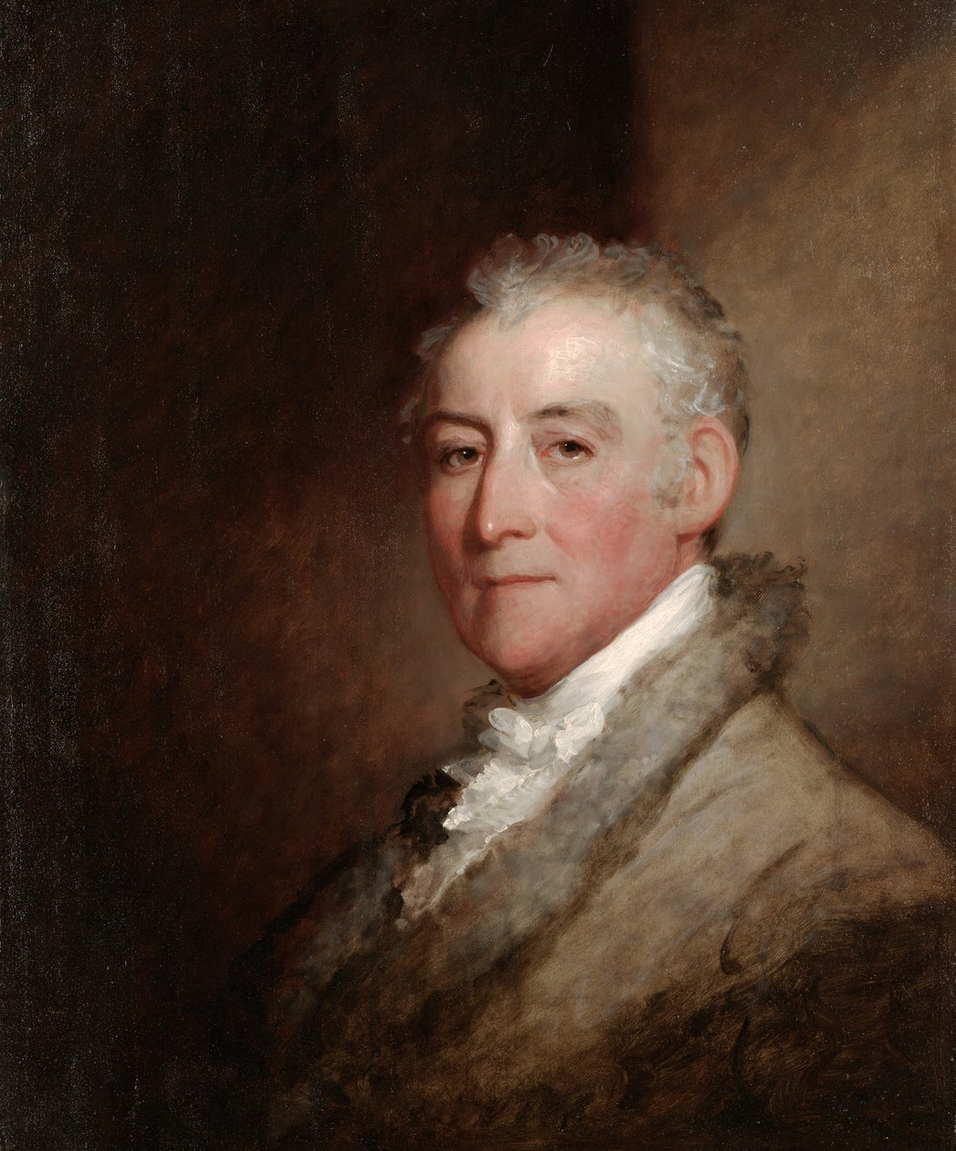 约翰·特朗布尔上校，1818年（木板上油） 作者 吉尔伯特·斯图尔特（Gilbert Stuart）