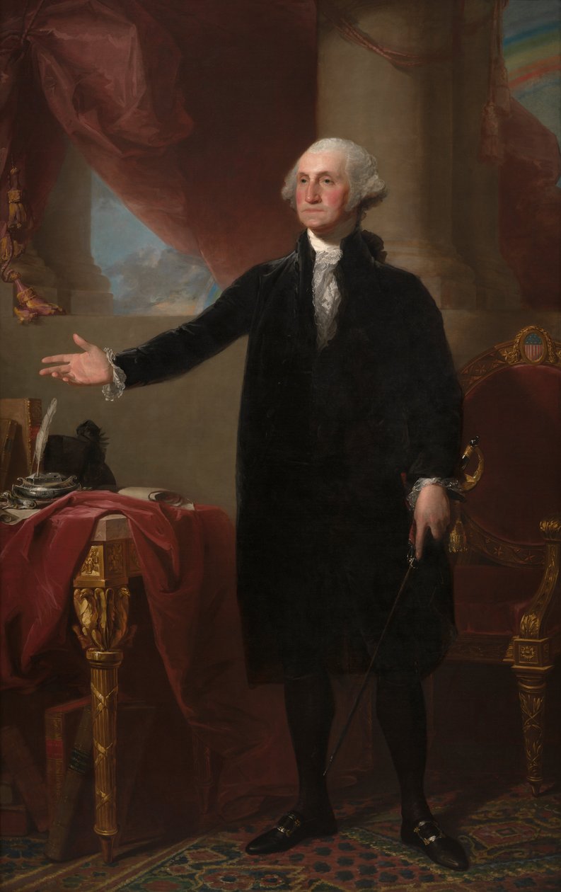 乔治华盛顿（Lansdowne Portrait） 作者 吉尔伯特·斯图尔特（Gilbert Stuart）