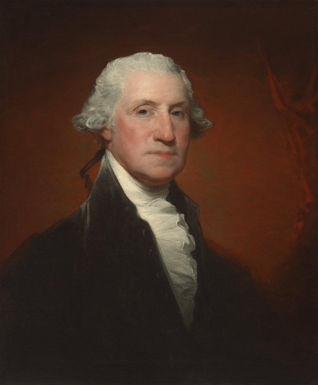 乔治华盛顿（沃恩 - 辛克莱肖像），1795年 作者 吉尔伯特·斯图尔特（Gilbert Stuart）