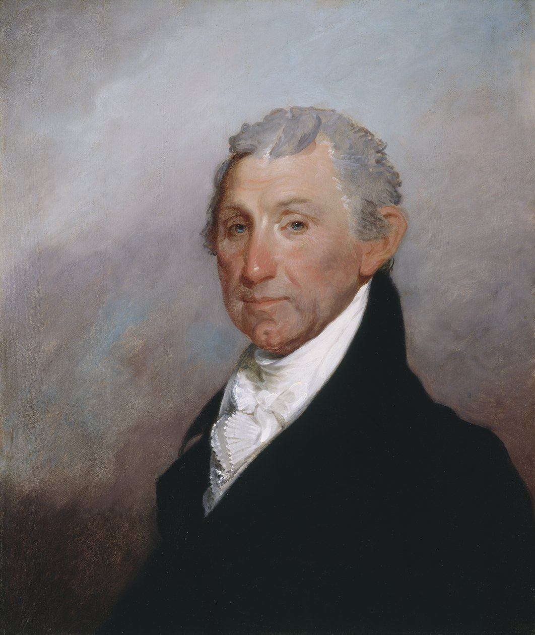 James Monroe，1817年（木材油） 作者 吉尔伯特·斯图尔特（Gilbert Stuart）