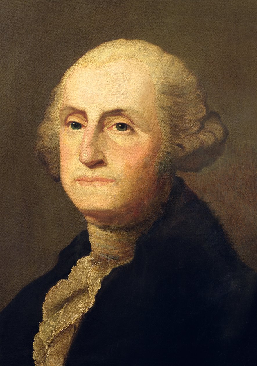 乔治华盛顿的肖像 作者 吉尔伯特·斯图尔特（Gilbert Stuart）