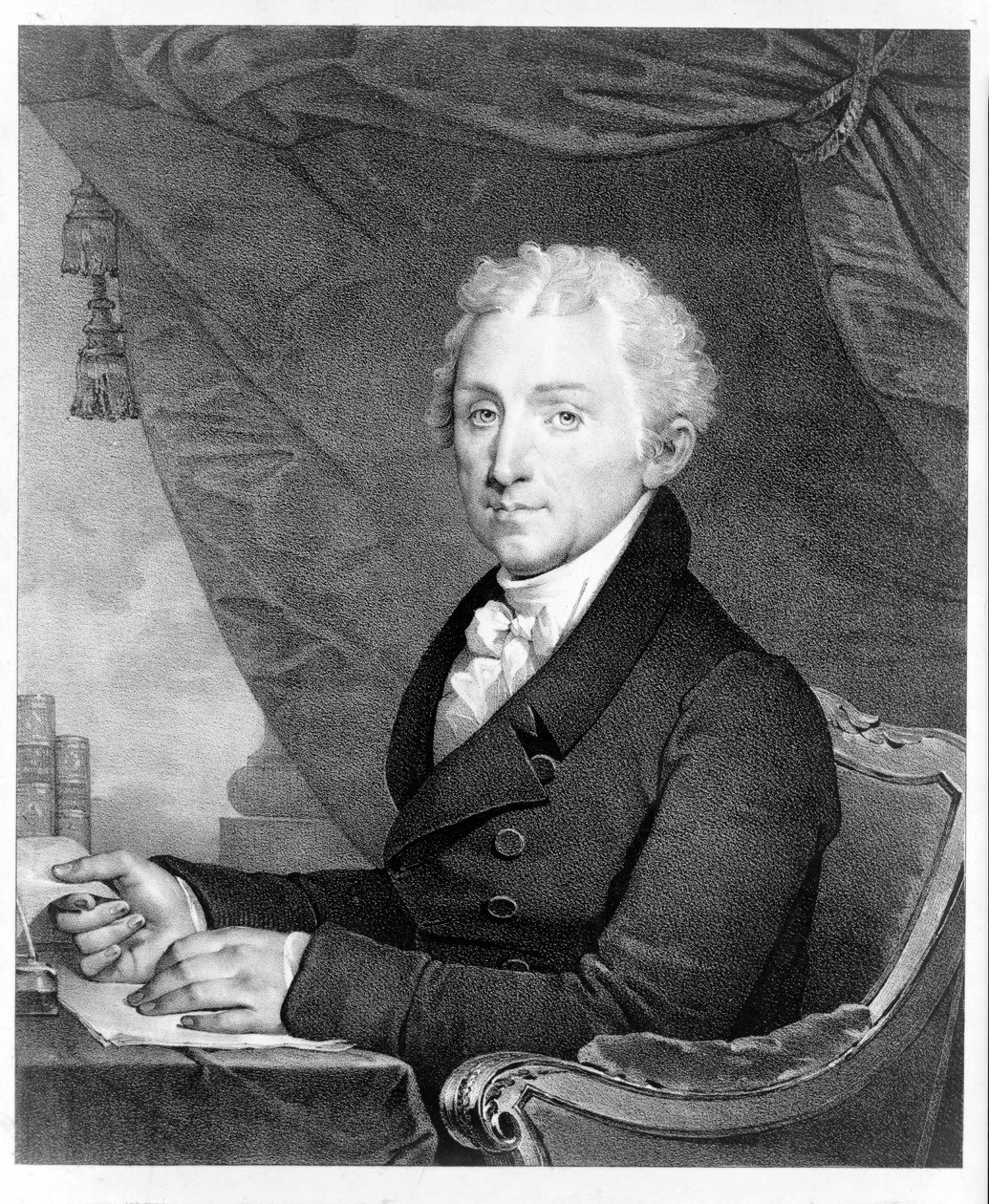 酒吧James Monroe的肖像。 1828 作者 吉尔伯特·斯图尔特（Gilbert Stuart）