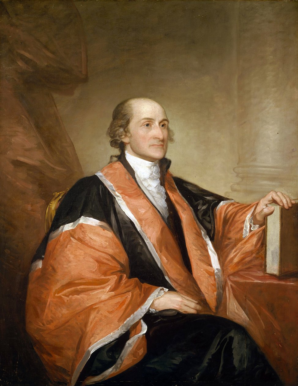 约翰杰伊的肖像 作者 吉尔伯特·斯图尔特（Gilbert Stuart）