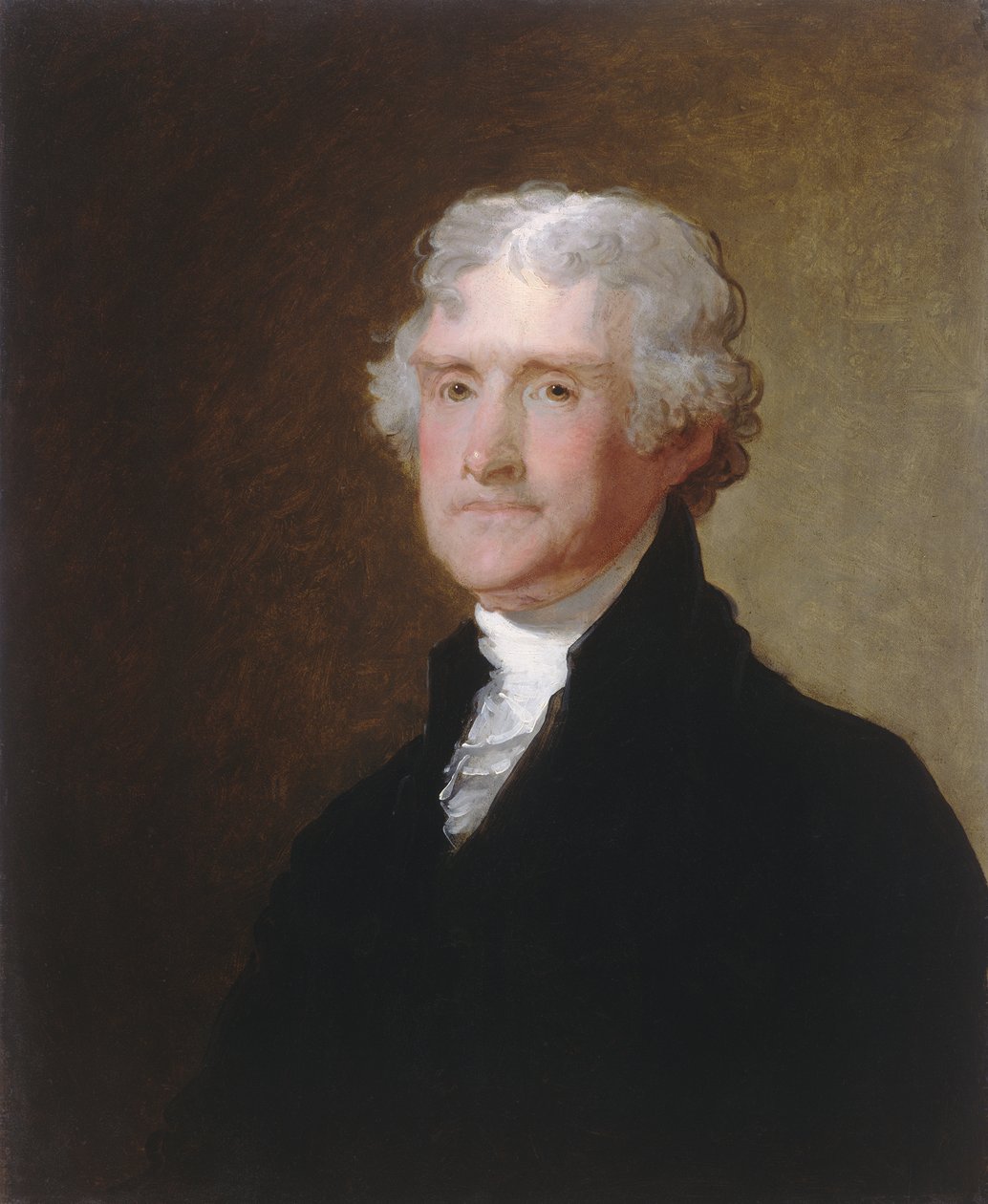 托马斯杰斐逊，1822年（木材油） 作者 吉尔伯特·斯图尔特（Gilbert Stuart）