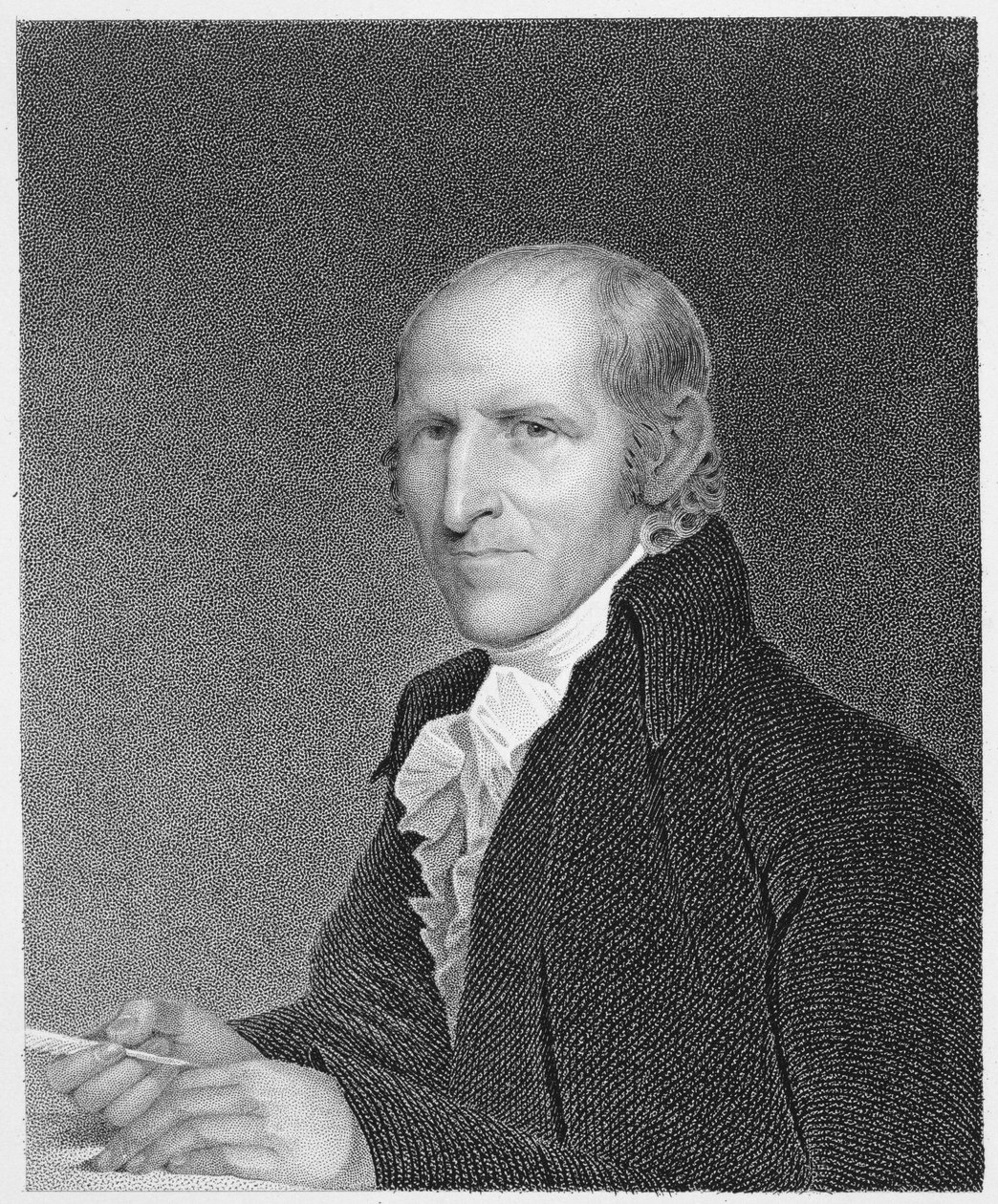蒂姆西·皮克林（1745-1829）由Thomas B. Welch（1814-74）在James Barton Longacre（1794-1869）绘制原作之后刻。 作者 吉尔伯特·斯图尔特（Gilbert Stuart）