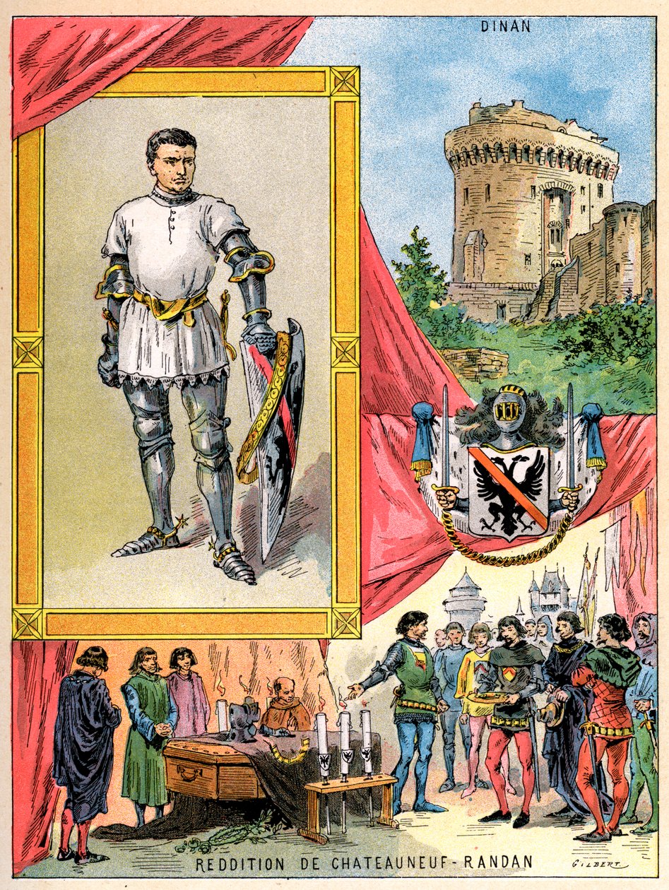 Bertrand du Guesclin，布列塔尼骑士，1898年 作者 吉尔伯特