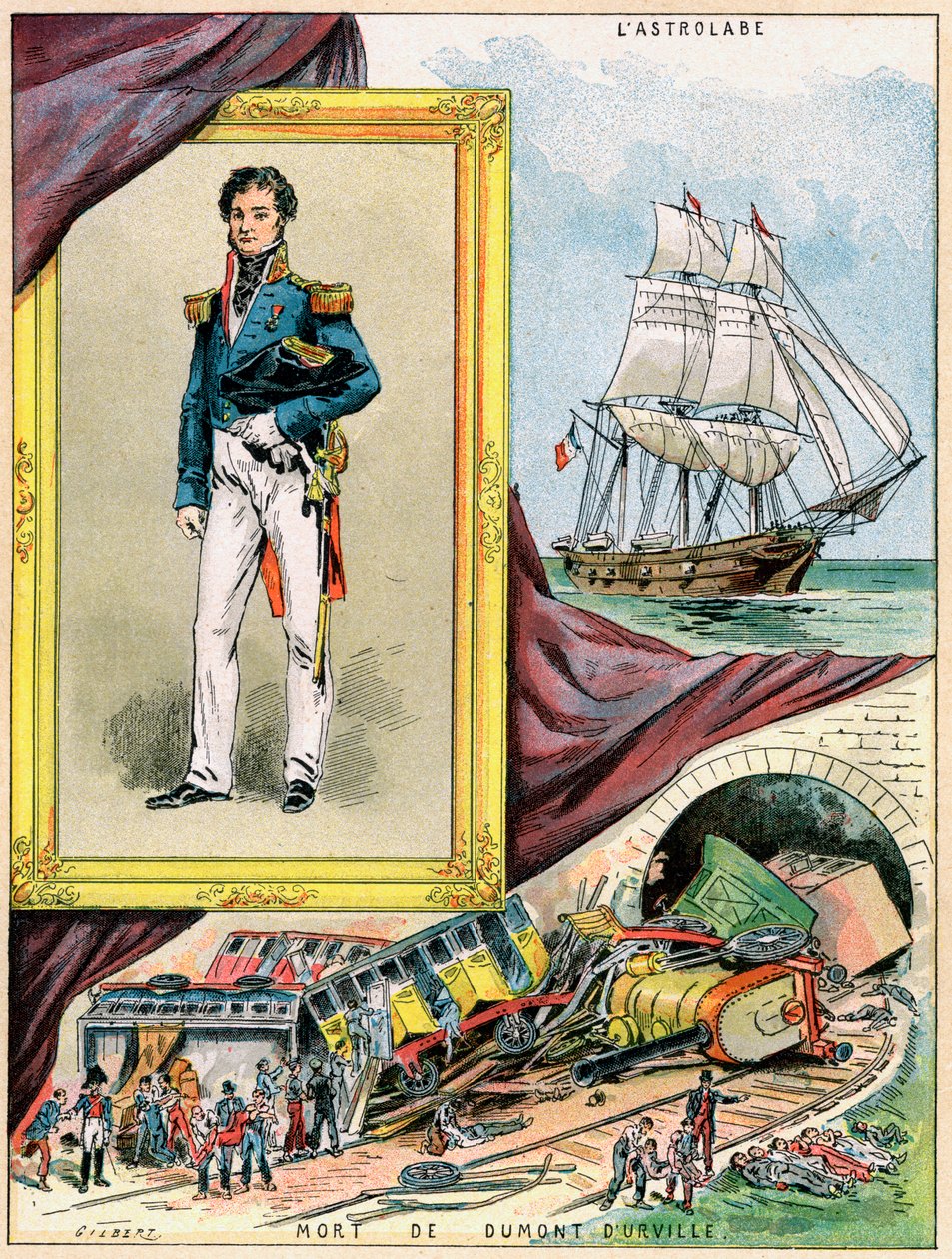 朱尔斯·杜蒙·杜维尔（Jules Dumont dUrville），法国探险家和海军军官，1898年 作者 吉尔伯特