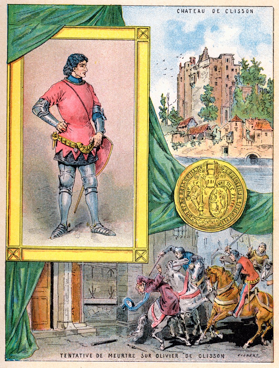 法国士兵奥利维尔·德·克莱森（Olivier de Clisson），1898年 作者 吉尔伯特