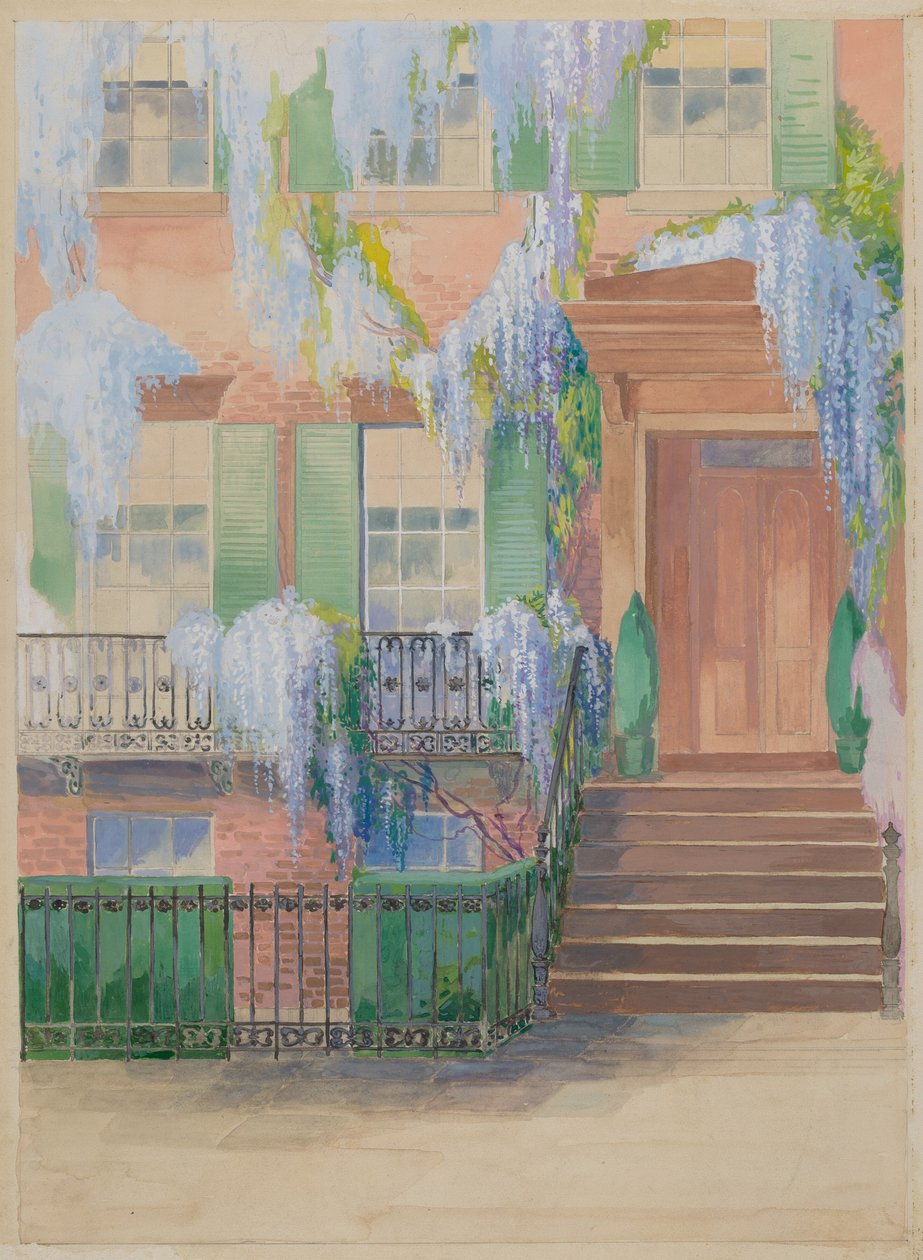 城市花园，约1936年。 作者 吉尔伯特·萨克曼