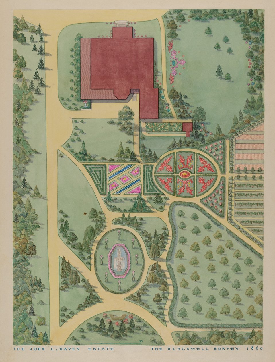 约翰-A-海文庄园，约1936年 作者 吉尔伯特·萨克曼